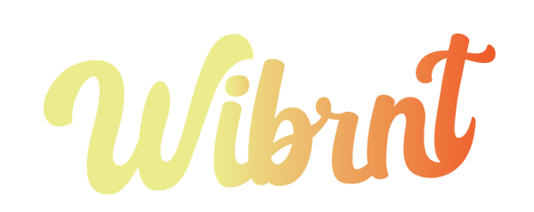 Colorful 'Wibrnt' logo on a white background